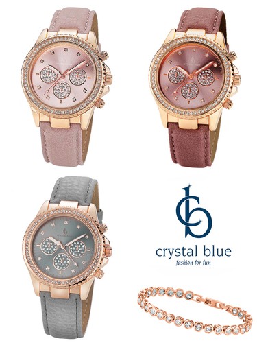 Crystal blue damen - crystal, armbanduhr