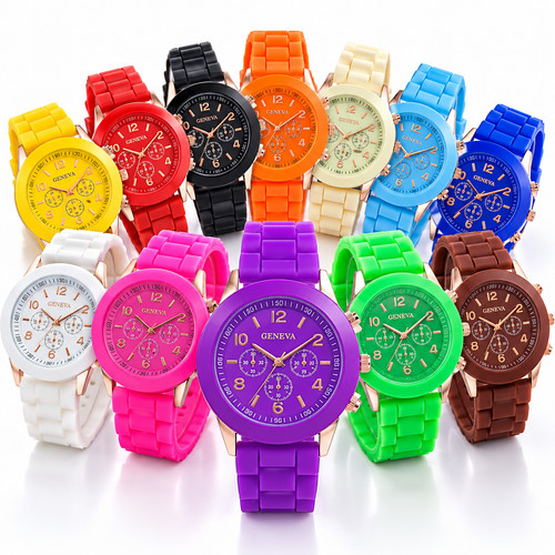Bunte armbanduhr damen - bunte,