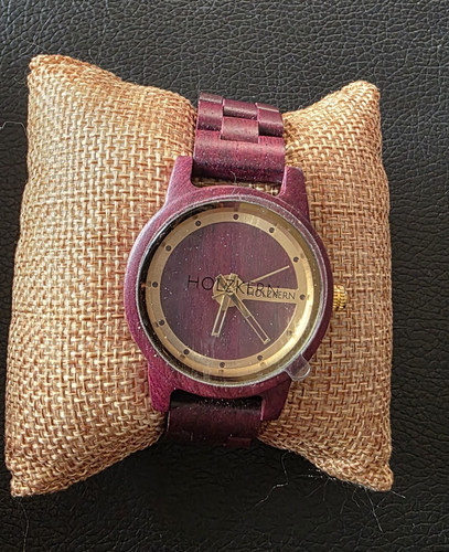 Holzkern analog armbanduhr - analog,