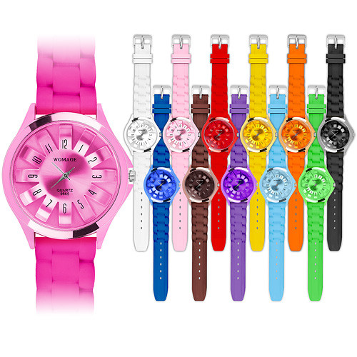 Silikon armbanduhr damen uhr - silikon,
