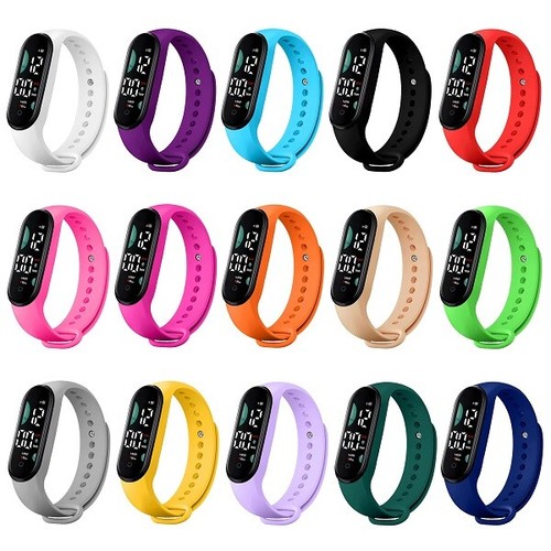 Digitale armbanduhr silikon - armbanduhr,